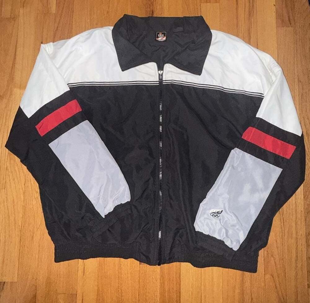 Vintage Team USA Olympic Full Zip Windbreaker Jacket